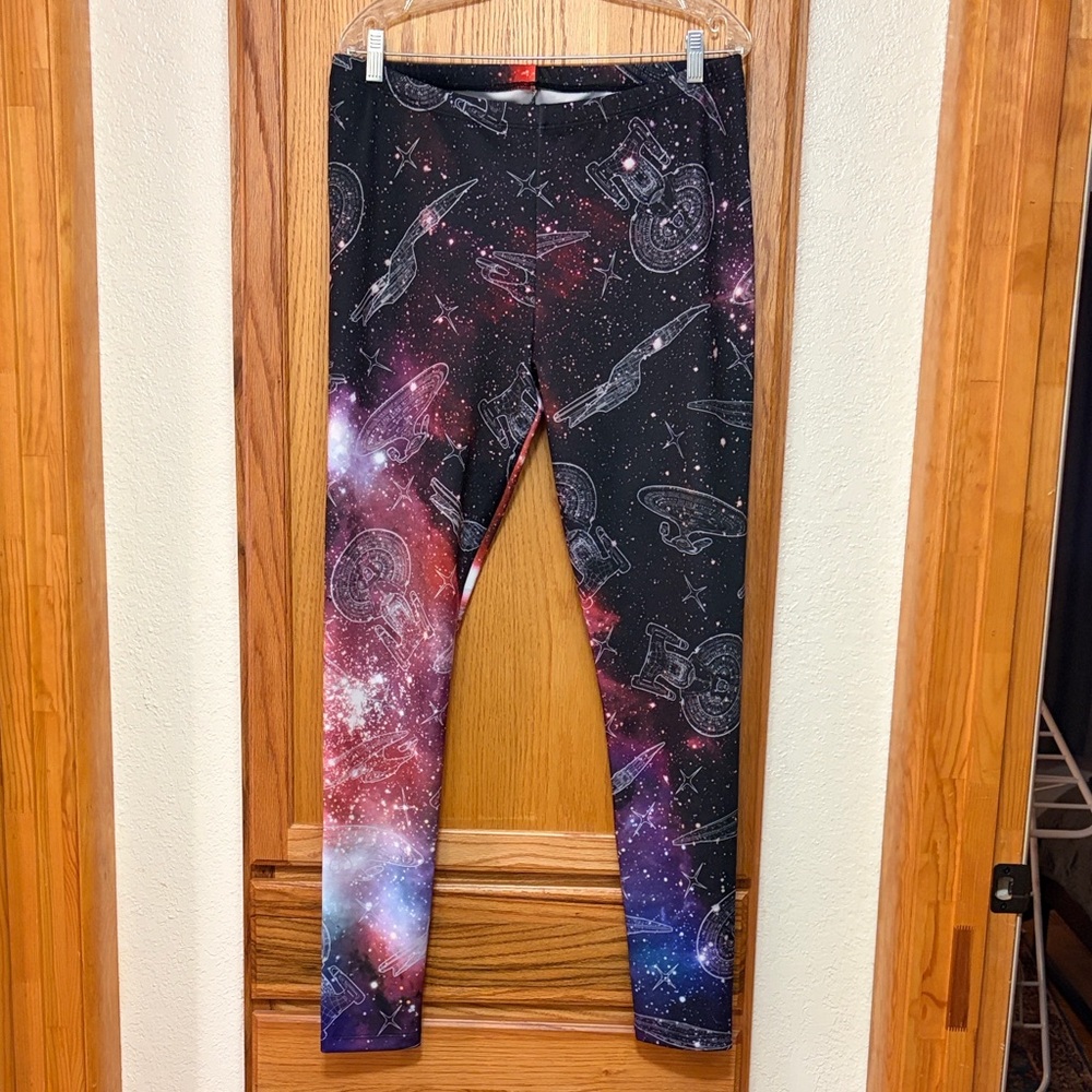 Star Trek Enterprise Cosmic Print Women's Leggings